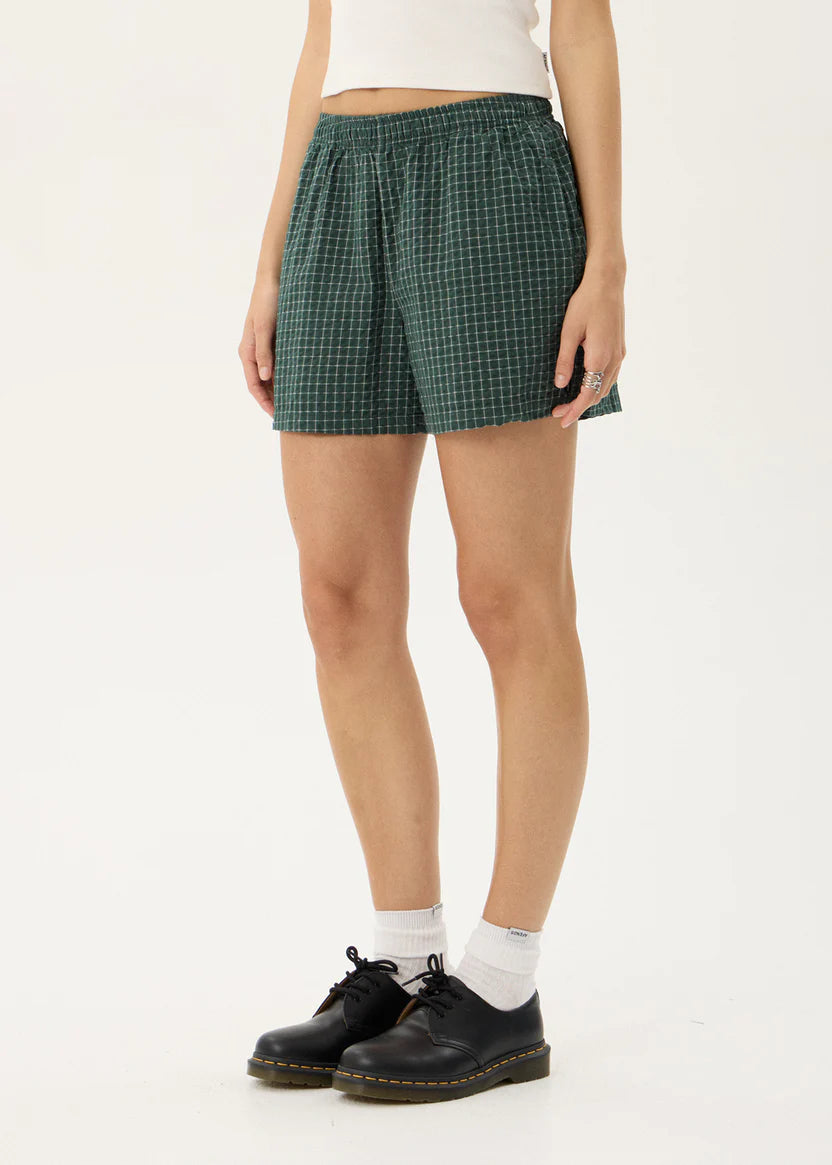 AFENDS REVERB SHORT – PINE CHECK