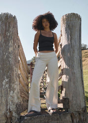 AFENDS SOFIA WIDE LEG PANT – REVERB MOONBEAM CHECK