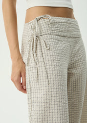 AFENDS SOFIA WIDE LEG PANT – REVERB MOONBEAM CHECK