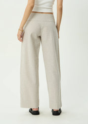 AFENDS SOFIA WIDE LEG PANT – REVERB MOONBEAM CHECK