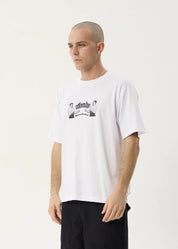 AFENDS STICK EM UP BOXY TEE – WHITE