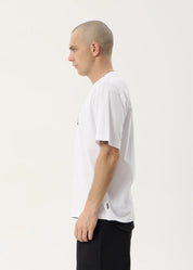 AFENDS STICK EM UP BOXY TEE – WHITE