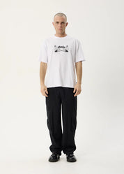 AFENDS STICK EM UP BOXY TEE – WHITE