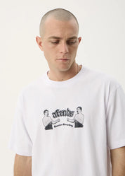 AFENDS STICK EM UP BOXY TEE – WHITE