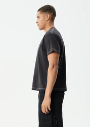 AFENDS TANGLED BOXY TEE MEN’S RECYCLED COTTON STREETWEAR T SHIRT STONE BLACK