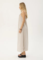 AFENDS VANIA SEERSUCKER MAXI DRESS – REVERB MOONBEAM CHECK