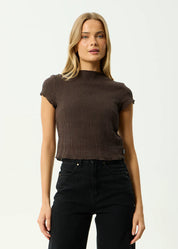 AFENDS WREN SEERSUCKER TOP