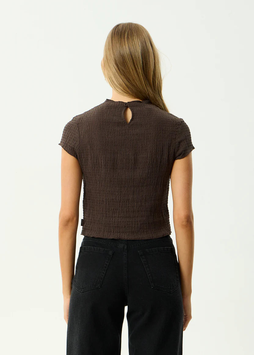 AFENDS WREN SEERSUCKER TOP