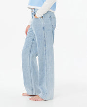 RIP CURL AGGIE RELAXED KIDS DENIM JEANS VINTAGE BLUE COTTON SURF FIT