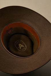 AKUBRA CATTLEMAN HAT IN FAWN - WIDE BRIM OUTBACK HAT