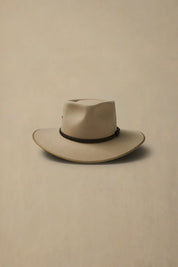 AKUBRA CATTLEMAN HAT IN SAND -  WIDE BRIM OUTBACK HAT
