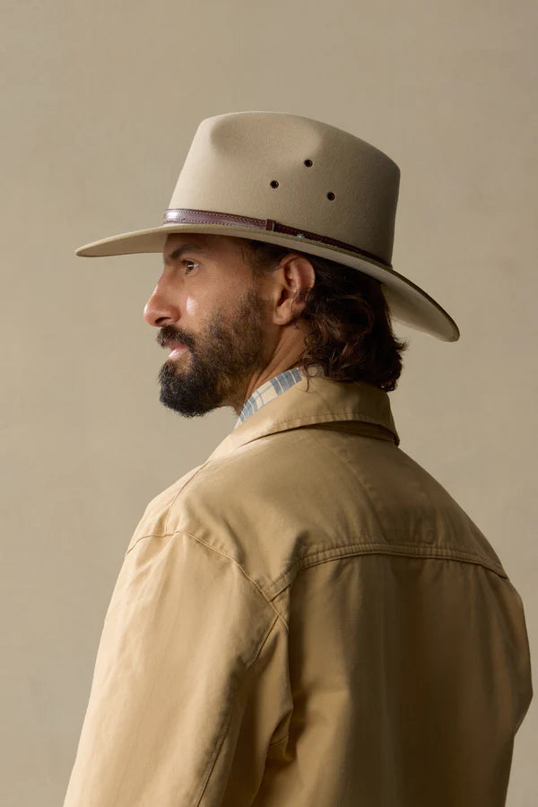AKUBRA COOBER PEDY HAT SAND OUTBACK FELT AUSTRALIAN MADE