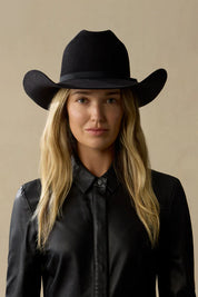 AKUBRA OUTBACK CLUB HAT BLACK LEGENDS SERIES LEE KERNAGHAN