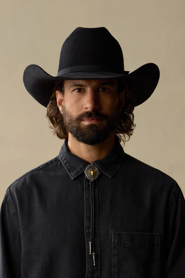 AKUBRA OUTBACK CLUB HAT BLACK LEGENDS SERIES LEE KERNAGHAN