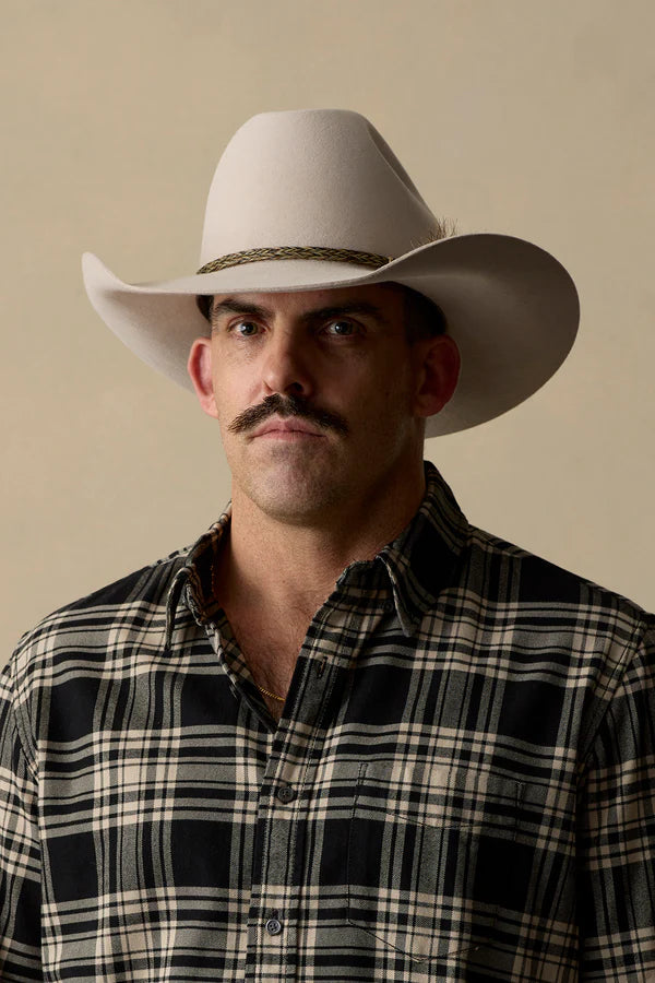 AKUBRA ROUGH RIDER HAT LIGHT SAND WESTERN OUTBACK FELT