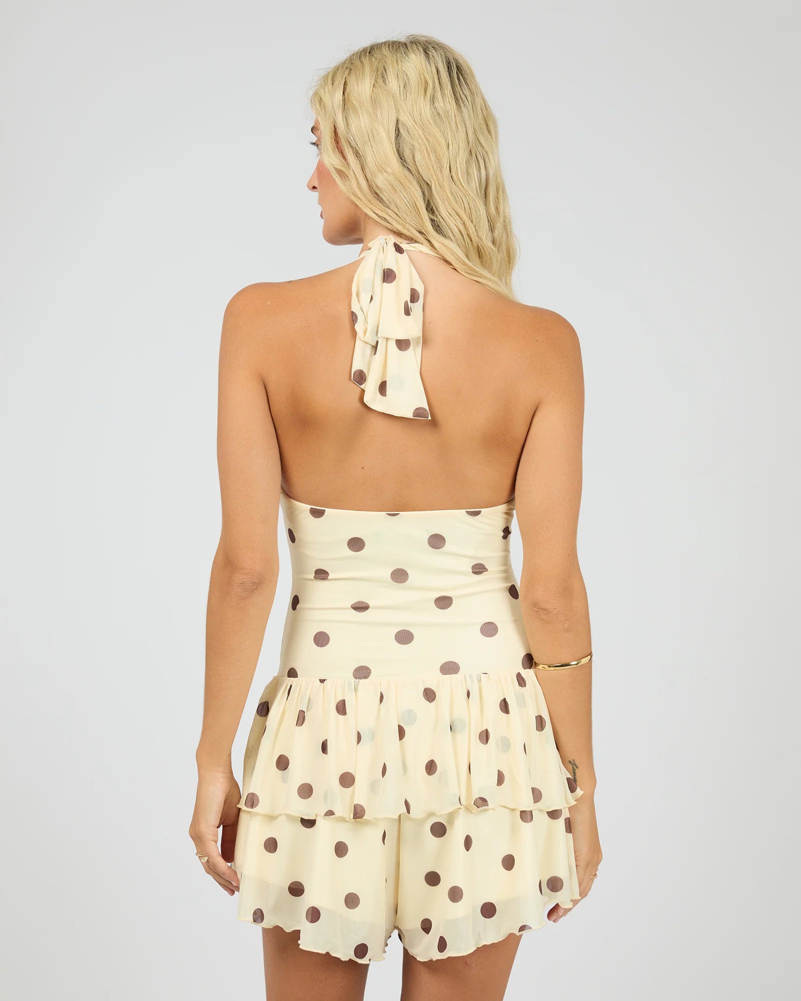 ALL ABOUT EVE CALI MINI PLAYSUIT - YELLOW