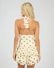 ALL ABOUT EVE CALI MINI PLAYSUIT - YELLOW