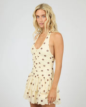 ALL ABOUT EVE CALI MINI PLAYSUIT - YELLOW