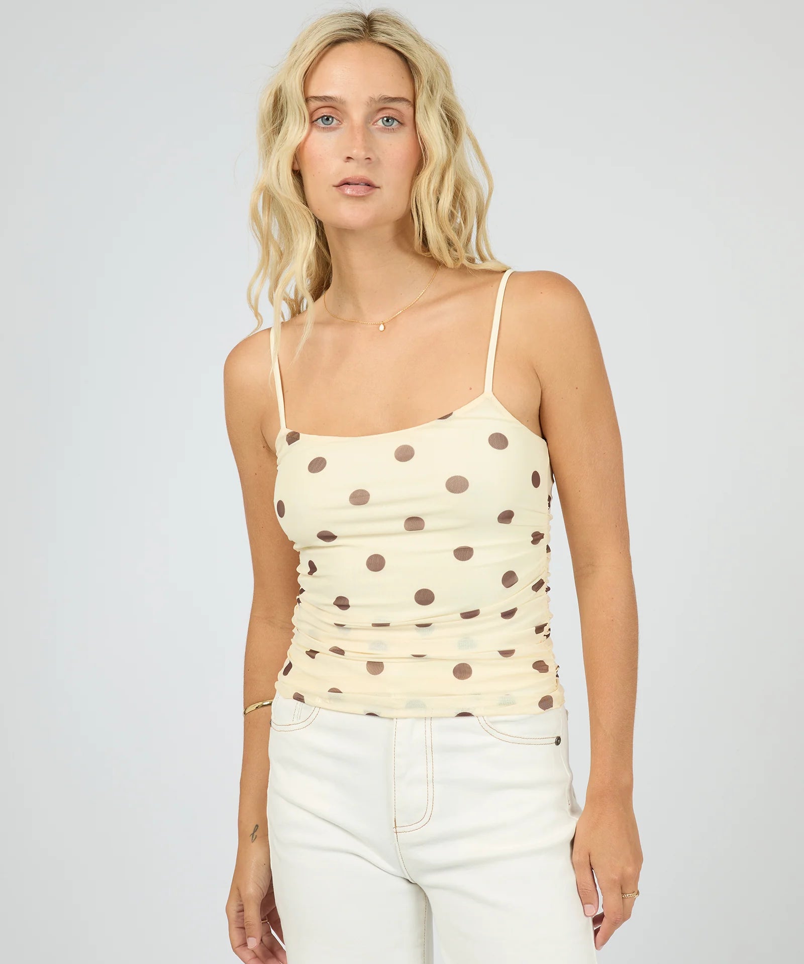 all-about-eve-cali-polka-dot-top-yellow1.webp