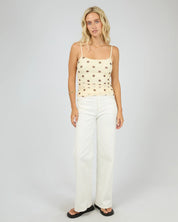 ALL ABOUT EVE CALI POLKA DOT TOP - YELLOW
