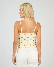 ALL ABOUT EVE CALI POLKA DOT TOP - YELLOW
