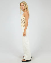 ALL ABOUT EVE CALI POLKA DOT TOP - YELLOW