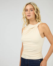 ALL ABOUT EVE DANNI TWIST TOP - OAT