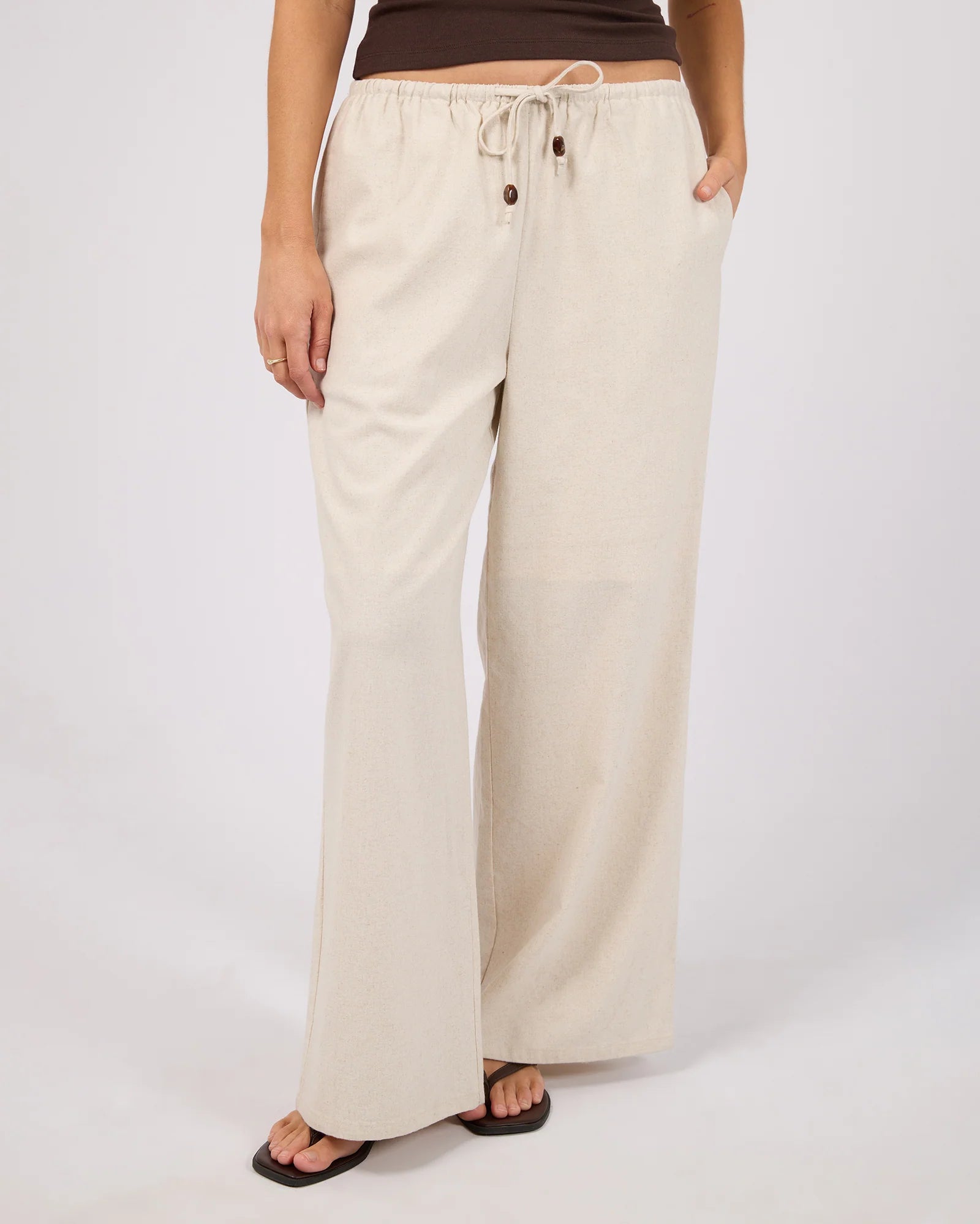 ALL ABOUT EVE PETRA DRAWSTRING PANTS - OAT