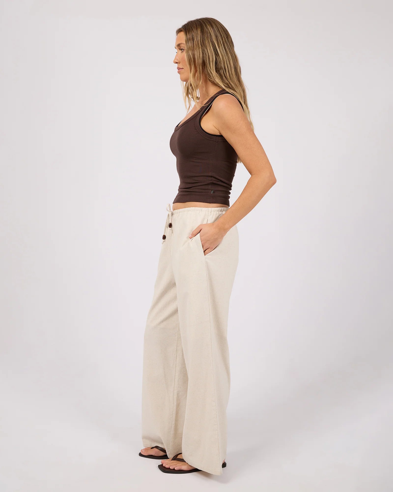 ALL ABOUT EVE PETRA DRAWSTRING PANTS - OAT