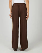 ALL ABOUT EVE WEST COAST STRIPE PANTS - BROWN