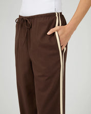 ALL ABOUT EVE WEST COAST STRIPE PANTS - BROWN