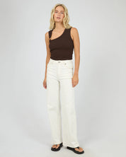 ALL ABOUT EVE WILLOW RIB TANK - BROWN