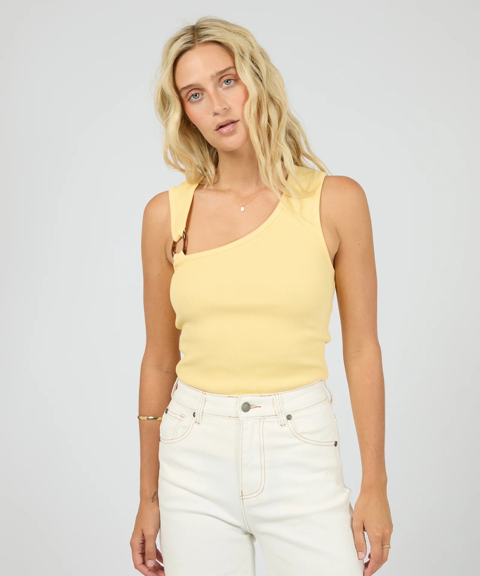 all-about-eve-willow-rib-tank-yellow.webp