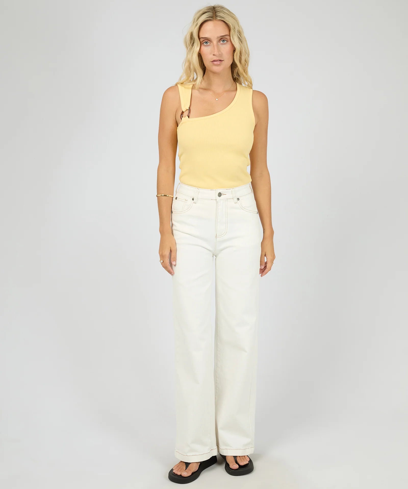 all-about-eve-willow-rib-tank-yellow1.webp
