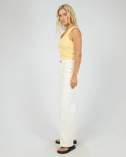 ALL ABOUT EVE WILLOW RIB TANK - YELLOW