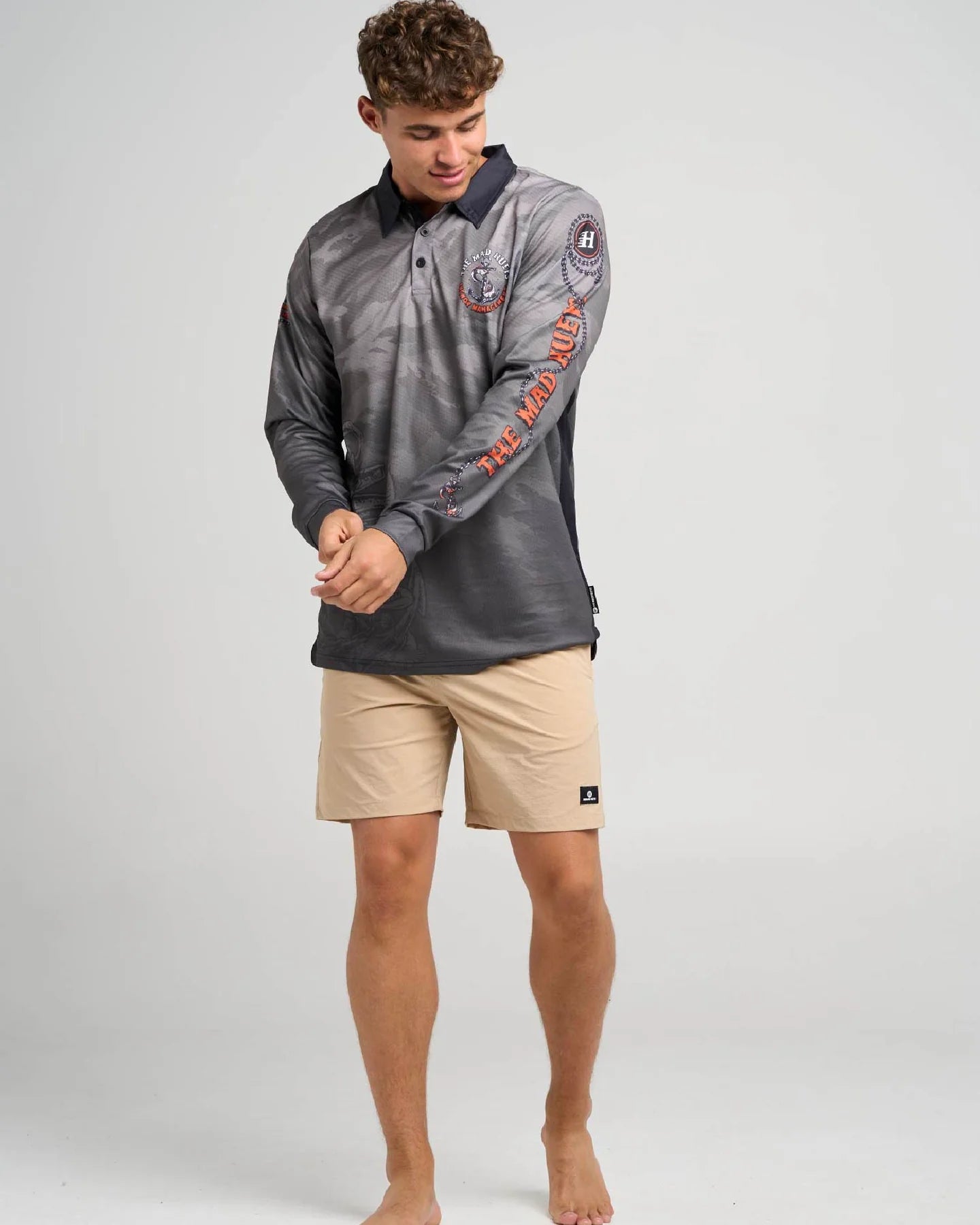 THE MAD HUEYS ANCHOR MANAGEMENT UPF 50+ FISHING JERSEY