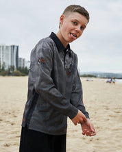 THE MAD HUEYS ANCHOR MANAGEMENT YOUTH UPF 50+ FISHING JERSEY