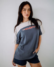 RUSTY ARCHIVED OPS OVERSIZED TEE WOMENS CHINA BLUE