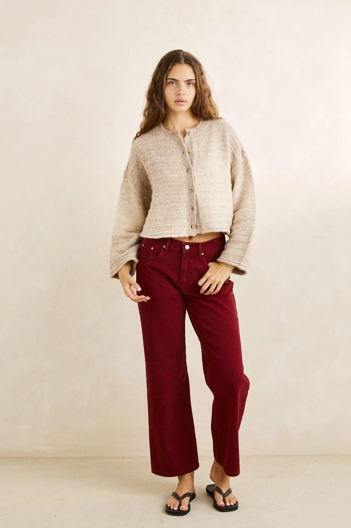 RHYTHM BAKLAVA CARDIGAN – WOMENS OMBRE KNIT CARDIGAN