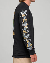 THE MAD HUEYS BEERAMUNDI LS TEE MEN’S FISHING LONG SLEEVE SHIRT BLACK