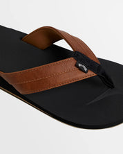 BILLABONG ALL DAY IMPACT THONGS – MENS COMFORT FOOTWEAR SANDALS IN BLACK TAN