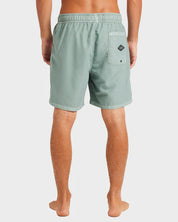 BILLABONG ALL DAY OVERDYE LAYBACK 17" BOARDSHORTS – MENS EASY SURF SHORTS IN JADE