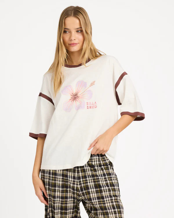 BILLABONG ALL DAY PARADISE T-SHIRT – SALT CRYSTAL