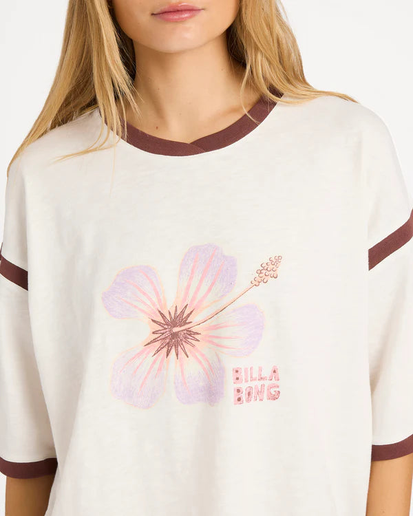 BILLABONG ALL DAY PARADISE T-SHIRT – SALT CRYSTAL