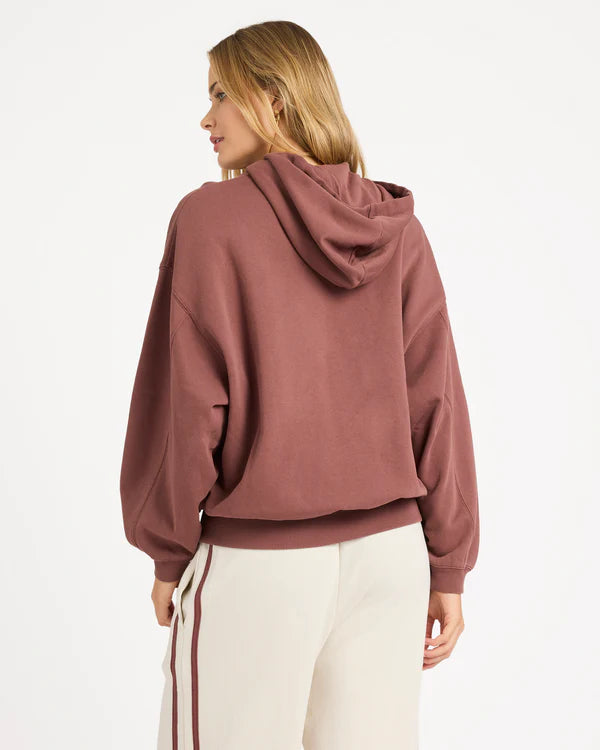 BILLABONG BACK TO IT KENDAL PULLOVER HOODIE ESPRESSO