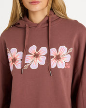 BILLABONG BACK TO IT KENDAL PULLOVER HOODIE ESPRESSO
