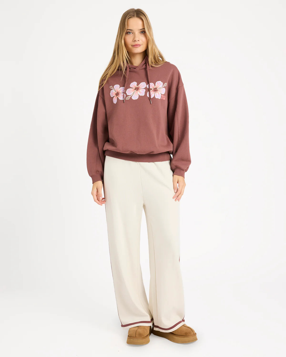 BILLABONG BACK TO IT KENDAL PULLOVER HOODIE ESPRESSO