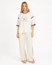 BILLABONG BACK TO IT WIDE LEG TRACKPANTS SALT CRYSTAL