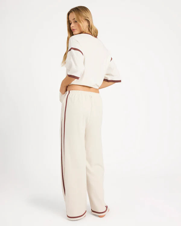 BILLABONG BACK TO IT WIDE LEG TRACKPANTS SALT CRYSTAL