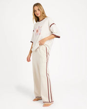 BILLABONG BACK TO IT WIDE LEG TRACKPANTS SALT CRYSTAL